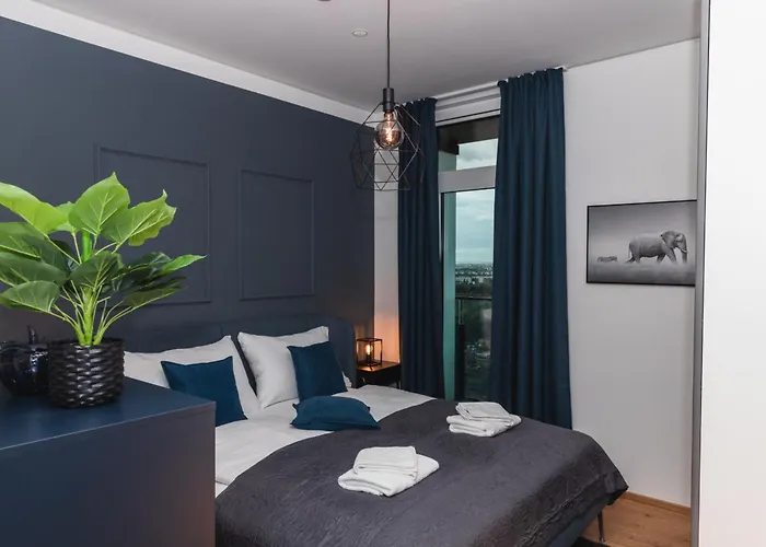 Great With View And Heated Rooftop Pool Daire *